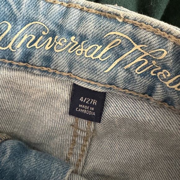 Universal Thread Light Blue Frayed Denim Shorts - Picture 4 of 4